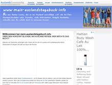 Tablet Screenshot of mein-auslandstagebuch.info
